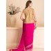 PINK JACKET STYLE INDIAN PARTY WEAR SAREE